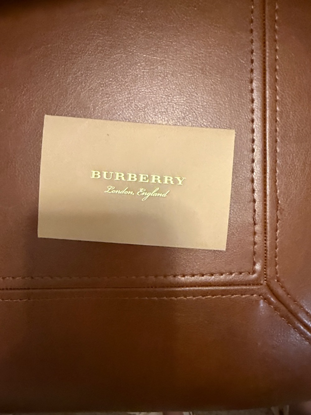 Burberry Black Pebbled Leather Shoulder Tote - Picture 9 of 13